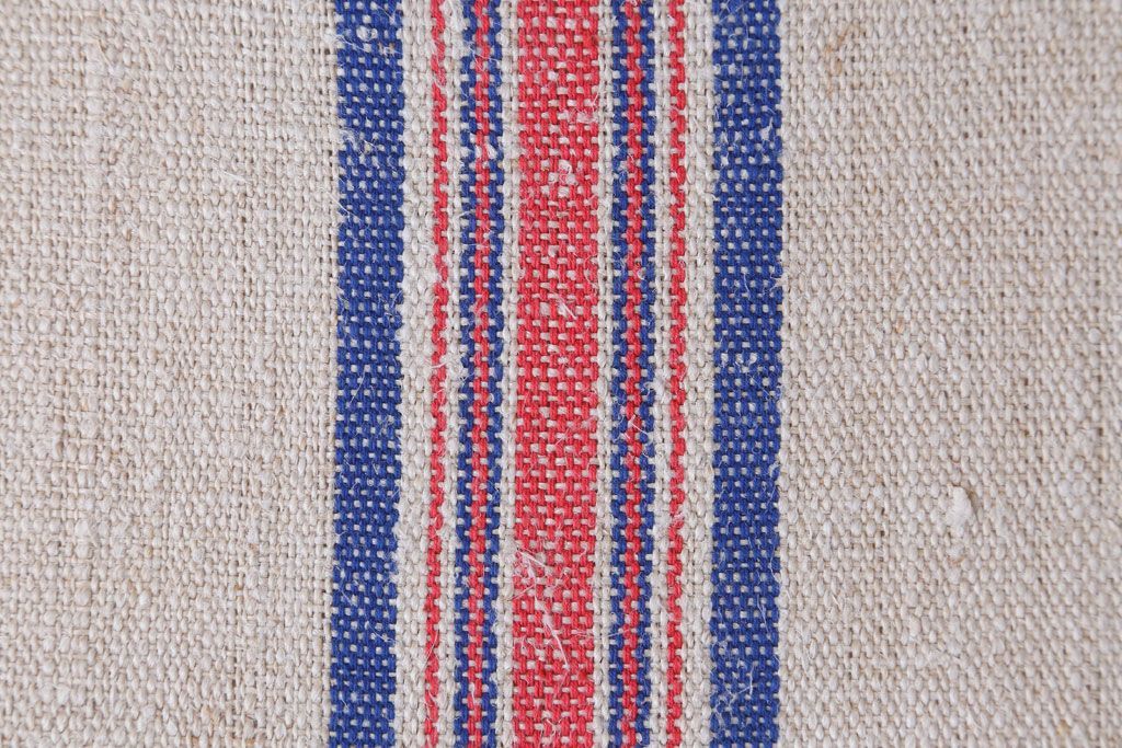 アンティーク家具　アンティークペイント　アンティークリネン座面のチェア(椅子)(3)