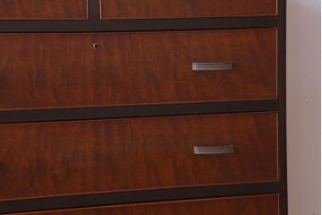 レトロ家具　昭和レトロ　シンプルデザイン!古い木のアンティークチェスト