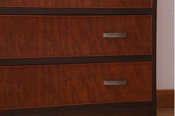 レトロ家具　昭和レトロ　シンプルデザイン!古い木のアンティークチェスト