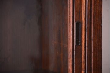 アンティーク家具　和製アンティーク　前面欅材!上質な大正期の古い重ね食器棚(カップボード)