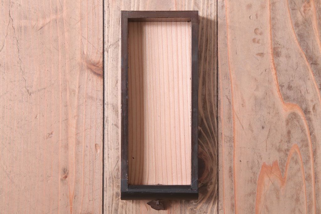 アンティーク雑貨　アンティークペイント　つや消しブラックの有明行灯