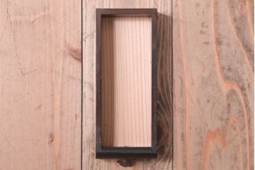 アンティーク雑貨　アンティークペイント　つや消しブラックの有明行灯