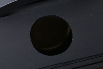 アンティーク雑貨　アンティークペイント　つや消しブラックの有明行灯