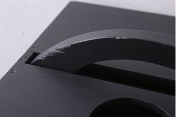 アンティーク雑貨　アンティークペイント　つや消しブラックの有明行灯