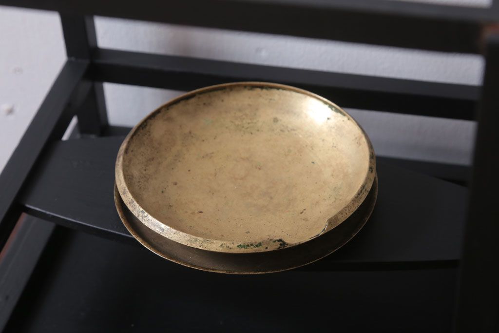 アンティーク雑貨　アンティークペイント　つや消しブラックの有明行灯