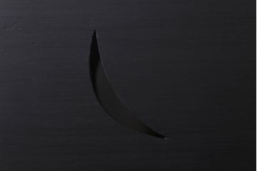 アンティーク雑貨　アンティークペイント　つや消しブラックの有明行灯