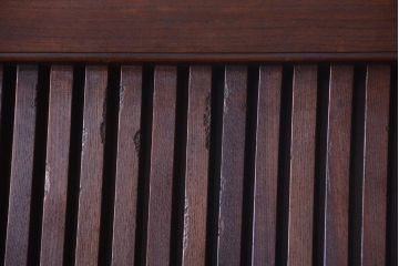 和製アンティーク　玉杢一枚板の総欅蔵戸