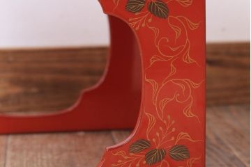 アンティーク雑貨　和製アンティーク　昭和十四年　輪島塗　桐蒔絵朱塗本膳3客セット