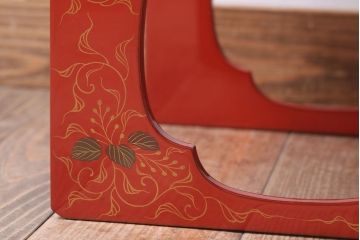 アンティーク雑貨　和製アンティーク　昭和十四年　輪島塗　桐蒔絵朱塗本膳3客セット