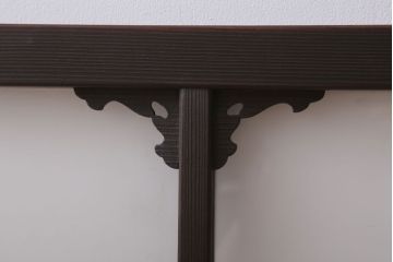 大正ロマン　すりガラス入り!上品な木製明り取り(3)