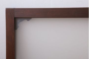 大正ロマン 上品な木製のすりガラス明り取り(1)