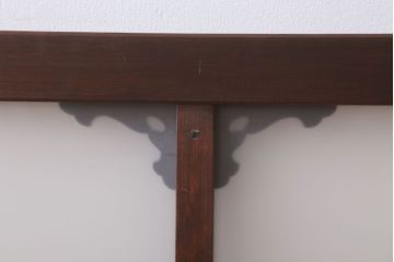 大正ロマン 上品な木製のすりガラス明り取り(1)