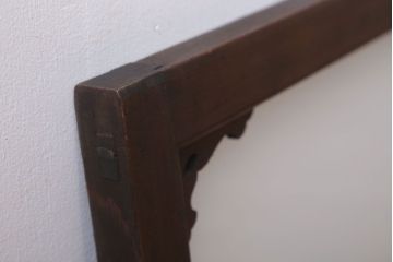 大正ロマン 上品な木製のすりガラス明り取り(2)