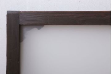 大正ロマン 上品な木製のすりガラス明り取り(2)