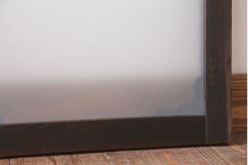 大正ロマン 上品な木製のすりガラス明り取り(2)