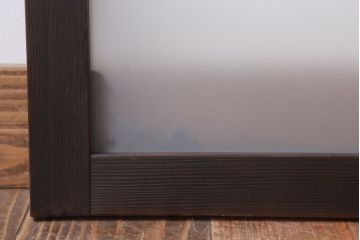 大正ロマン 上品な木製のすりガラス明り取り(2)