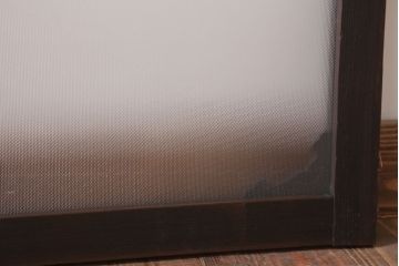 大正ロマン プレスガラス入り!上品な木製明り取り