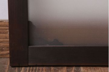 大正ロマン プレスガラス入り!上品な木製明り取り