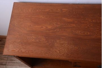 中古　民芸家具　上品な木味の屋久杉製収納棚(2)