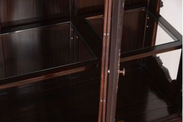 中古　黒檀製!優雅な高級キャビネット(食器棚・収納棚)(定価250万円)
