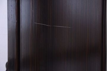 中古　黒檀製!優雅な高級キャビネット(食器棚・収納棚)(定価250万円)
