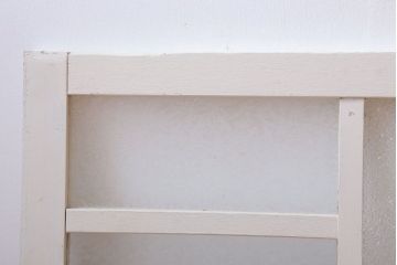 アンティーク　結霜・ダイヤガラス入り!ペイント明り取り