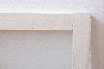 アンティーク　結霜・ダイヤガラス入り!ペイント明り取り