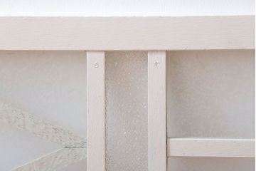 アンティーク　結霜・ダイヤガラス入り!ペイント明り取り