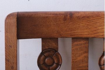 ヴィンテージ家具　イギリスビンテージ　オーク材のダイニングチェア(1)