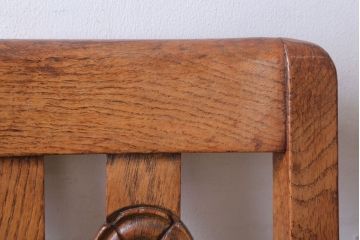 ヴィンテージ家具　イギリスビンテージ　オーク材のダイニングチェア(3)