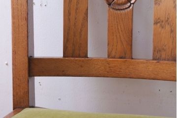 ヴィンテージ家具　イギリスビンテージ　オーク材のダイニングチェア(3)