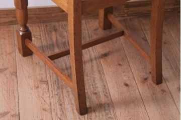 ヴィンテージ家具　イギリスビンテージ　オーク材のダイニングチェア(3)