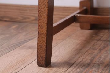 ヴィンテージ家具　イギリスビンテージ　オーク材のダイニングチェア(3)