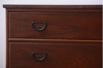 アンティーク家具　和製アンティーク　前面欅材!上質な時代箪笥ローボード(2)