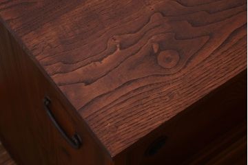アンティーク家具　和製アンティーク　前面欅材!上質な時代箪笥ローボード(1)