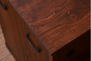 アンティーク家具　和製アンティーク　前面欅材!上質な時代箪笥ローボード(1)