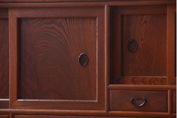 アンティーク家具　和製アンティーク　前面欅材!上質な時代箪笥ローボード(1)