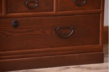 アンティーク家具　和製アンティーク　前面欅材!上質な時代箪笥ローボード(1)