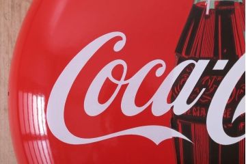 アンティーク雑貨　昭和レトロ　コカコーラ　ボタンサイン　ホーロー看板