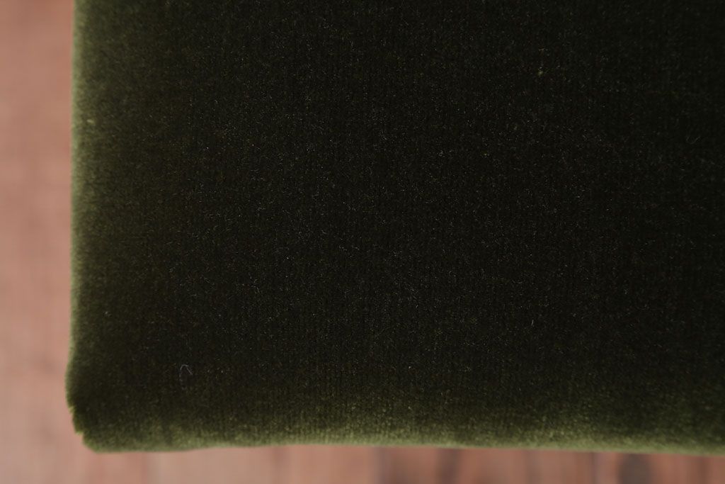 レトロ家具　アンティーク　古い木のレトロなクッション座面角スツール