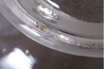 アンティーク雑貨　昭和レトロ　ガラス蓋とブリキ蓋のガラス瓶2個セット