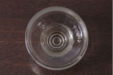 アンティーク雑貨　昭和レトロ　ガラス蓋とブリキ蓋のガラス瓶2個セット