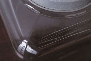 アンティーク雑貨　昭和レトロ　ガラス蓋とブリキ蓋のガラス瓶2個セット