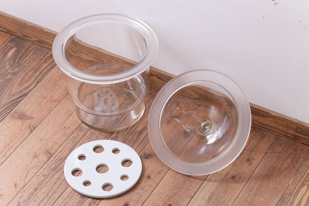 アンティーク雑貨　昭和レトロ　特大!乾燥瓶・デシケーター(ガラス瓶)