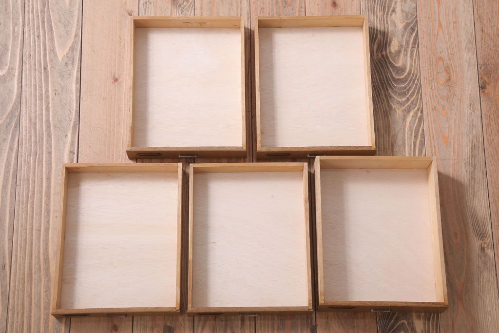 レトロ家具　昭和レトロ　ネームプレート!古い小引き出し