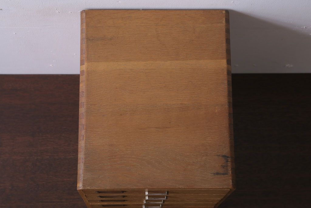 レトロ家具　昭和レトロ　ネームプレート!古い小引き出し