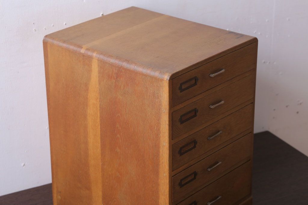 レトロ家具　昭和レトロ　ネームプレート!古い小引き出し