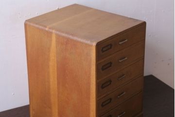 レトロ家具　昭和レトロ　ネームプレート!古い小引き出し