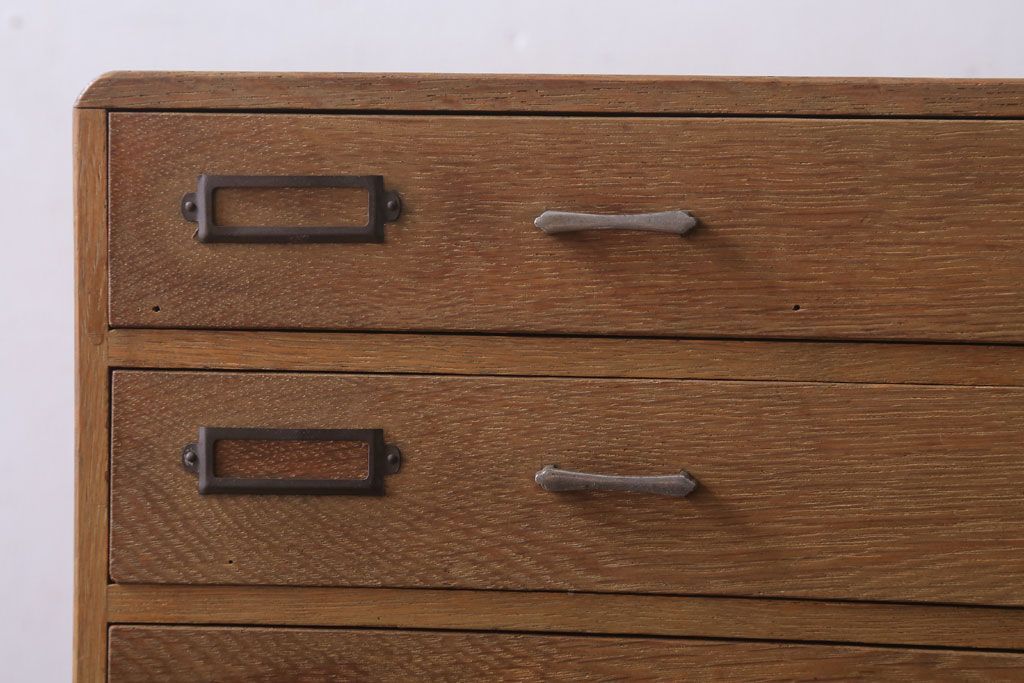 レトロ家具　昭和レトロ　ネームプレート!古い小引き出し