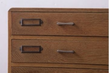 レトロ家具　昭和レトロ　ネームプレート!古い小引き出し